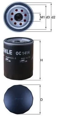 Produktbild von Oc1414 Oelfilter Passend Fuer Ford