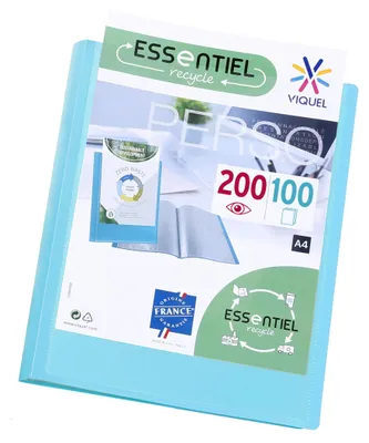 Imagen del producto de Carpeta de hojas Viquel, formato A4, 200 páginas, color turquesa, personalizable, de alta calidad