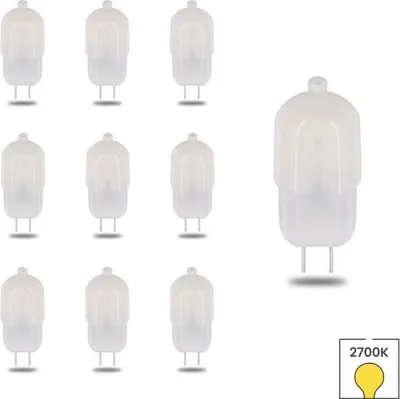 Produktbild von 10er-Set LED-Lampen G4-GU4 | 12 Volt | 1,6 Watt | 2700K warmweiß | 120 Lumen | Ersetzt 10 Watt