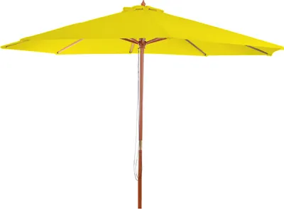 Obrázok produktu pre Slnečník Florida, záhradný dáždnik trh dáždnik, Ø 3,5m polyester/drevo 7kg ~ žltá