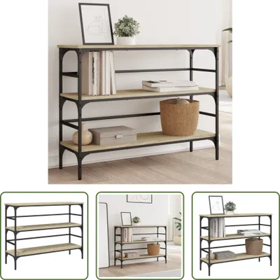 Produktbild von The Living Store Konsolentisch Sonoma-Eiche 100x32x75 cm Holzwerkstoff