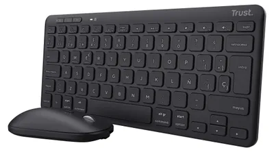 Zdjęcie produktu dla Klawiatura z myszą Trust 25061 Black Qwerty Spanish QWERTY