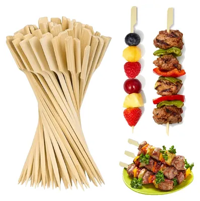 Produktbild von Fingerfood-Spieße - Aus Bambus - Zum Servieren von Häppchen und Snacks - 200 Stück, 15 cm