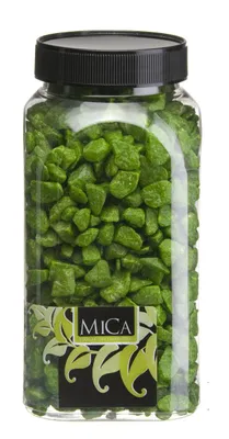 Produktbild von Mica Decorations Dekorative Steine grün 650 ml 1 kg