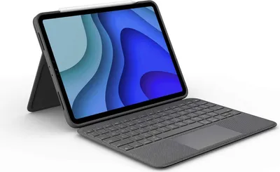 Produktbild von Logitech Folio Touch, QWERTZ, Deutsch, Trackpad, 1,8 cm, 1 mm, Apple