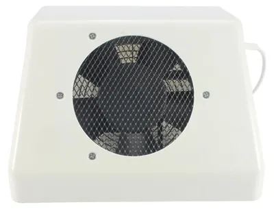Immagine prodotto di Aspiratore per polveri da unghie - Aspiratore per manicure - 80 W - 3500 giri/min - Spina UE 220 V - Per polvere acrilica - Bianco/Nero
