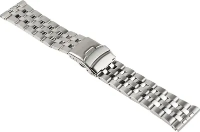 Produktbild von ROWI Ersatzband Uhrenarmband Edelstahl Silberfarben glänzend/matt 26mm Germany 25380S