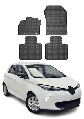 Imagen del producto de Alfombrillas de goma para el Renault Zoe, modelo 2012-2019, color negro, juego de 4 piezas