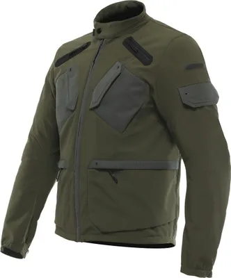 Image de Veste textile pour moto Dainese Lario, vert foncé, 48