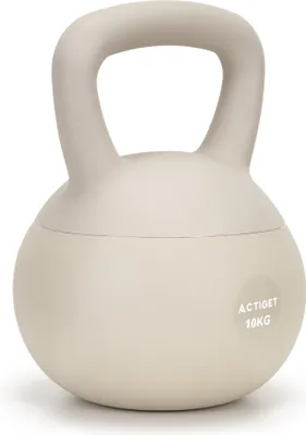 Produktbild von ACTIGET Soft Kettlebell 10 kg Trainingsgewicht, Trainingsball, Fitness, Beige