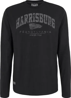 Produktbild von Übergrößen Longshirt Harrisburg grau AHORN SPORTSWEAR Schwarz 7XL