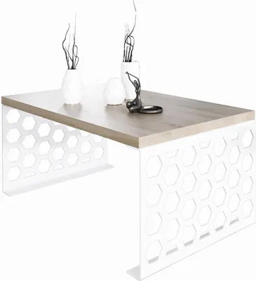 Zdjęcie produktu dla Nowoczesny stolik kawowy ława do salonu styl loft stolik do salonu metalowa konstrukcja