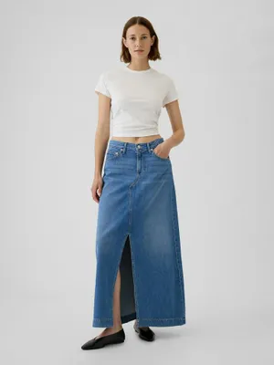Obrázok produktu pre GAP Džínsová maxi sukňa Ultrasoft 517213-00__25