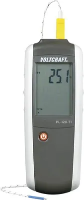 Produktbild von VOLTCRAFT PL-120 T1 Temperatur-Messgerät -200 - +1372 °C Fühler-Typ K, J