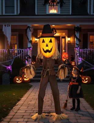 Produktbild von Animatronic Kürbis Jack O`Lantern 182 cm mit Licht und Sound -