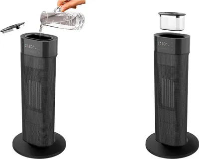 Produktbild von Argoclima 19107029, 80°, 24 h, Drinnen, Flur, Schwarz, LED