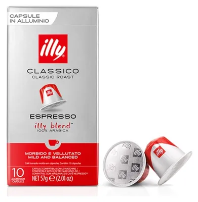 Image de Capsules de café Illy, mélange Classico, compatibles Nespresso, boîte de 10