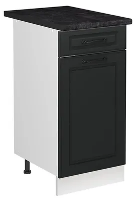 Obrázok produktu pre Spodná skrinka pod drez Vicco R-Line Antracitový vidiecky dom/biely 40 cm pracovná doska antracitová, Model 72861