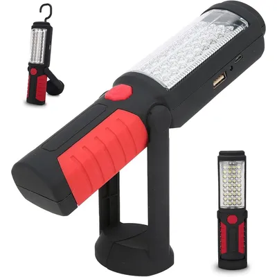 Produktbild von Werkstattlampe, Tragbare LED-Arbeitsleuchte mit Magnetverschluss und Aufhängehaken, wasserdicht, für Autoreparaturen, Stromausfälle und Notfälle