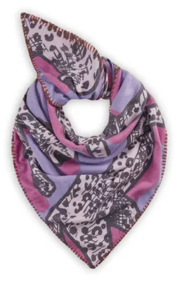 Produktbild von Codello (122) BEDRUCKTES DREIECK POLYESTER/VISKOSE LEOPARD lila-128X128X180CM, lila LIL2 LIL2 128/128X180CM