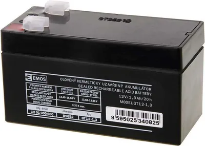 Obrázok produktu pre Emos Akumulátor Sla 12V/1,3Ah Fa-4,7Mm