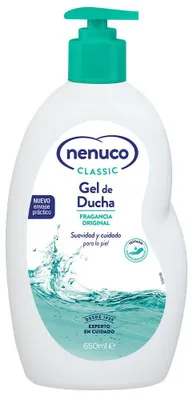 Imagen del producto de Nenuco Classic, gel de ducha con fragancia original, 650 ml