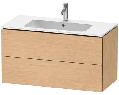 Produktbild von Duravit L-Cube Waschtischunterbau wandhängend, 2 Schubkästen, 1020x550x481mm, LC624203030