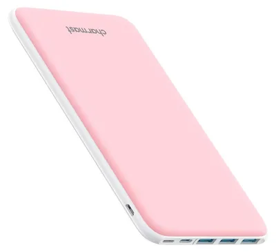 Produktbild von Charmast Power Bank, Slim Powerbank 26800mAh mit 4 Ausgänge/3 Eingänge-Rosa