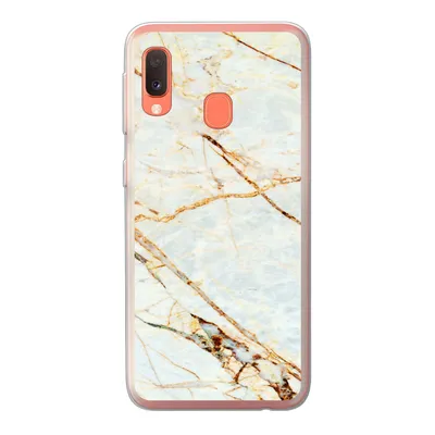 Produktbild von MuchoWow® Handyhülle Schutzhülle Hülle für Samsung Galaxy A20e Marmor - Gold - Luxus Silikon Softcase Handy Hülle - Abdeckung - Geburtstag Teenager