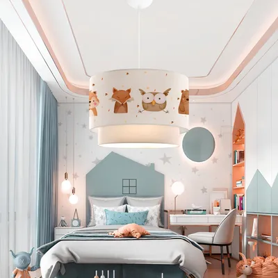 Immagine prodotto di Opviq, AYD-2993, lampadario, COPERCHIO IN TESSUTO, multicolore, 70 x 30 x 30 cm
