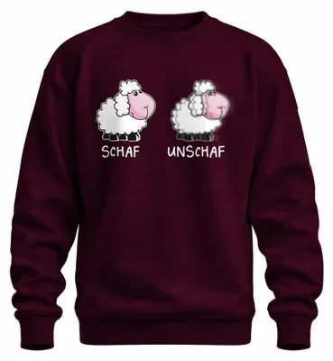Immagine prodotto di SCHAF UNSCHAF fotografia idea regalo divertente fotografo Schafwitz felpa unisex pullover, Borgogna, M