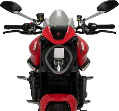 Zdjęcie produktu dla Ekran sportowy PUIG dymiony przezroczysty 215x240mm dla Ducati