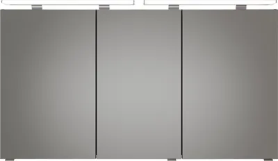 Produktbild von Pelipal Spiegelschrank Serie 6025 SDAE04613G166AQ Korpus Schwarz Matt Touch - Breite: 130 cm