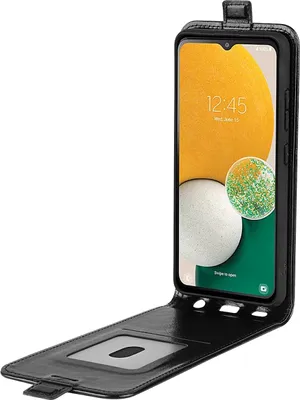 Immagine prodotto di Per Samsung Galaxy A04e Flip Custodia del telefono cellulare Custodia nera Sleeve Cover Cap