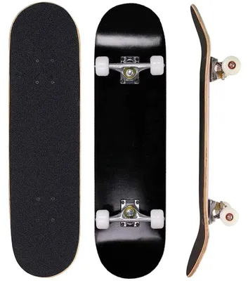 Produktbild von Skateboard 31 Zoll - 9-lagiges Ahornholz - Geeignet für Anfänger/Profis - Ideal für Tricks - Maximale Tragfähigkeit 100 kg - Hohe Stabilität und Grip - Skateboarddeck