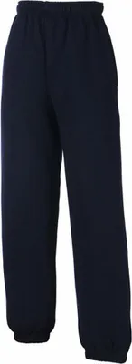 Produktbild von Fruit of the Loom - Kids Premium Elasticated Cuff Jog Pants - Deep Navy - 152