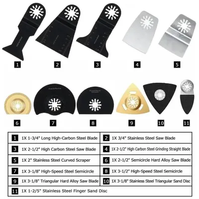 Produktbild von Universalsägeblatt - Multifunktionales Sägeblatt-Set für Elektrowerkzeuge - 100-teilig - Hartmetall - Holzbearbeitung