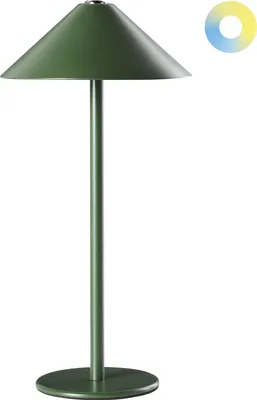 Produktbild von BELIANI LED Tischlampe Grün Metall 30 cm Hoch Aufladbar Kabellos mit USB-C-Ladefunktion Modernes Design für Outdoor Indoor Garten Terrasse Balkon