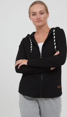 Produktbild von OXMO OXWanda Damen Sweatjacke Cardigan Sweatshirtjacke mit Kapuze