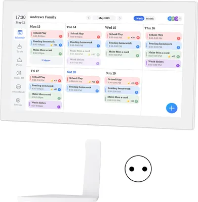 Obrázek produktu pro Digitální kalendář Planner Chore Chart 15,6palcový 1080P Full HD dotykový displej Interaktivní nástěnný držák na stůl pro bezproblémové plánování Smart Family Planner