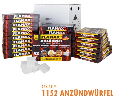 Produktbild von 1152x Zapaľovač na krb kocka Zapaľovač na uhlie Zapaľovač na gril kocka Zapaľovač na gril kocka Zapaľovač do rúry a krbu Zapaľovač na uhlie Zapaľovač na vlnu Flamax kocka na osvetlenie