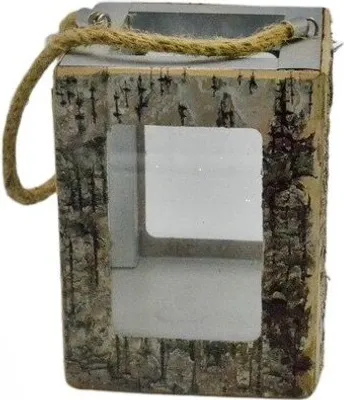 Produktbild von Holzlaterne 14x14x16cm
