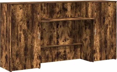 Produktbild von vidaXL Empfangstheke Räuchereiche 200x50x103,5 cm Holzwerkstoff