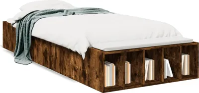 Obrázek produktu pro vidaXL Postel Smoked Oak 90x190 cm výrobek ze dřeva