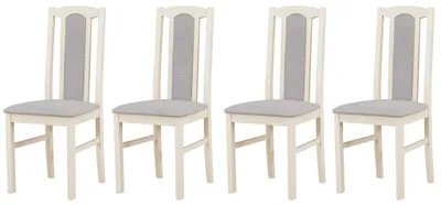 Productafbeelding van ESSZIMMERSTUHL - Set van 4 stoelen, model Bos, kleur 7 (kasjmier), kleur 85 (opium)