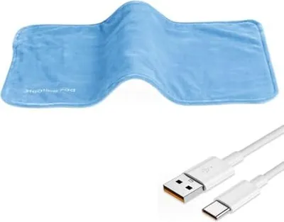 Produktbild von USB Heizkissen, Elektrische Wärmekissen für Rücken Nacken Schulter, 30 x 60cm USB Heizdecke Wärmedecke mit Schnelle Heiztechnik, Sicheres Wärmepads Waschbare Heating Pad