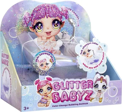 Zdjęcie produktu dla MGA Entertainment Glitter Babyz płyn do kąpieli ze zmianą koloru