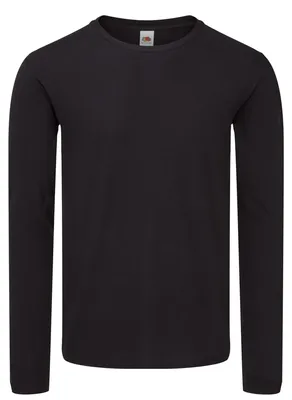 Obrázek produktu pro Fruit of the Loom – pánské tričko s dlouhým rukávem „Iconic 150“ FK2881 (3XL) (černé)