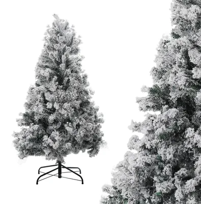 Zdjęcie produktu dla Choinka świąteczna Ikodm, 180 cm, sztuczna, z 250 diodami LED, 860 ozdobami, sztuczna choinka z 8 trybami oświetlenia i metalową podstawą