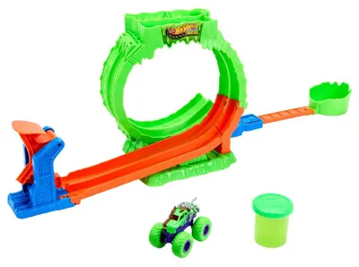 Productafbeelding van Hot Wheels Monster Trucks JMK91, Monster truck set bestaande uit drie voertuigen, geschikt voor kinderen vanaf 4 jaar, plastic, meerkleurig